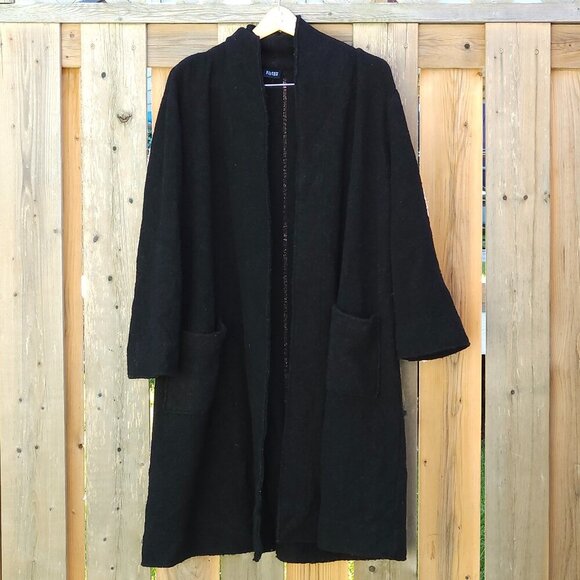 LOVELY Eileen Fisher Wool Duster Coat One Size Fits Most - Picture 1 of 4
